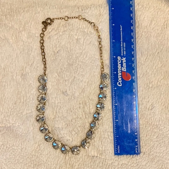 Gold/Crystal Colored Necklace - Picture 2 of 3